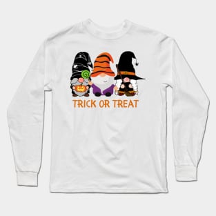 Trick or Treat Gnomes Long Sleeve T-Shirt